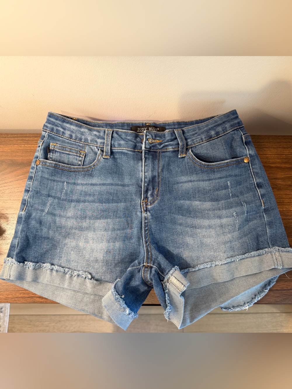 Judy Blue Light Wash Denim Shorts